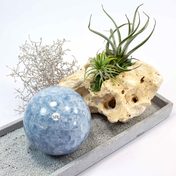 Calcit Blau Kugel 73 mm - Nr. 358