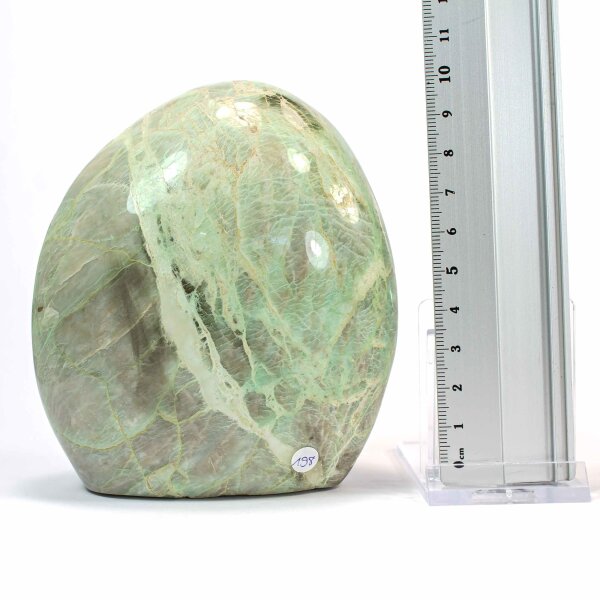 Grüner Mondstein Single 110 mm - Nr. 198 II. Wahl