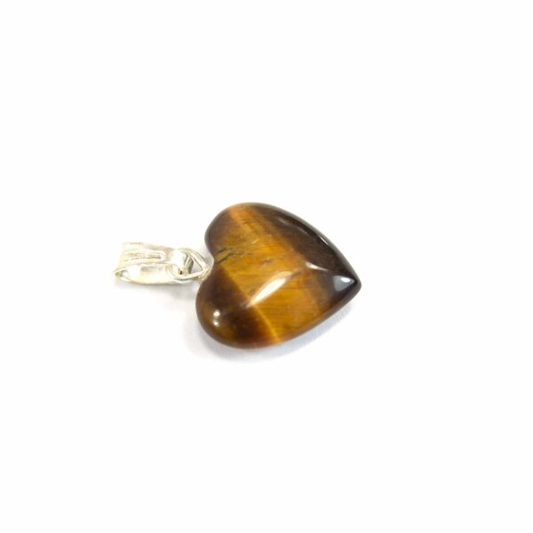 Tigerauge Herz Anhänger 12 mm