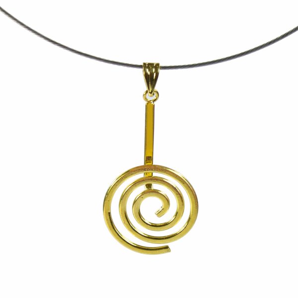 Donuthalter "Spirale" groß, goldfarben