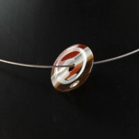 Bänderachat rot Donut Anhänger