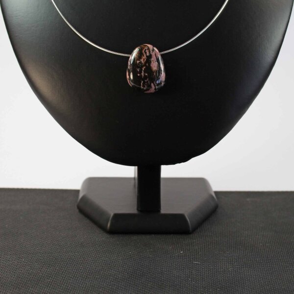 Rhodonit Rosa Trommelstein Anhänger