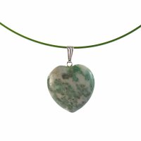 Burma Jade Herz Anhänger 24-26 mm