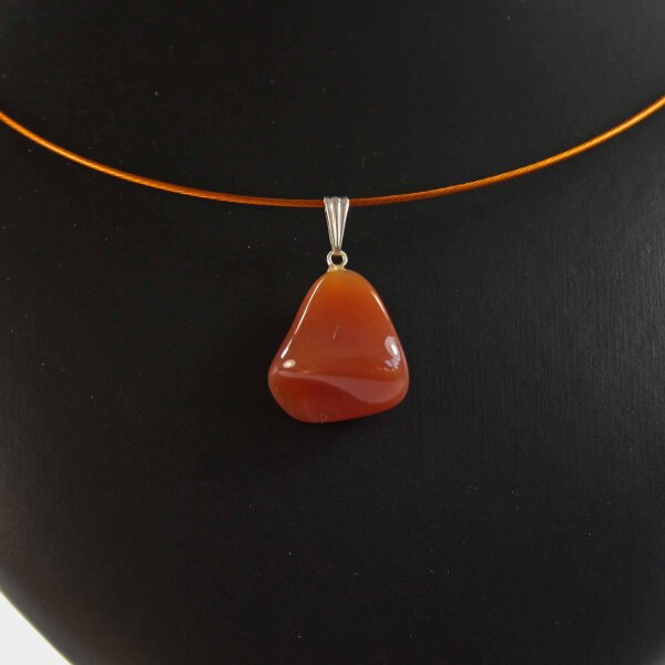 Achat Rot Anhänger Freeform