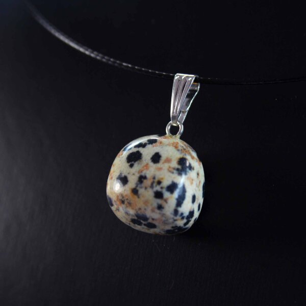 Dalmatinerstein Anhänger Freeform