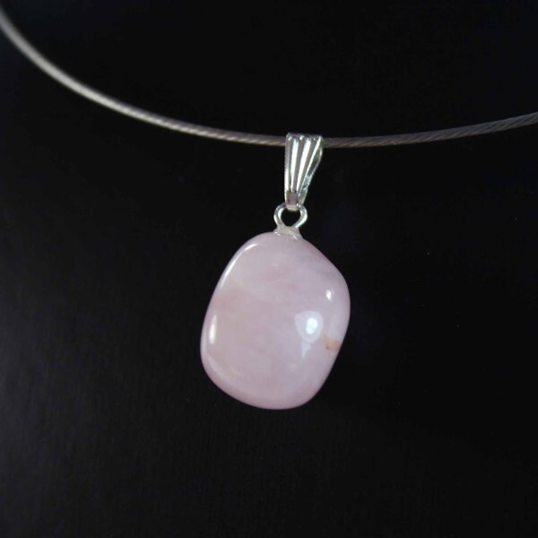 Rosenquarz Anhänger Freeform