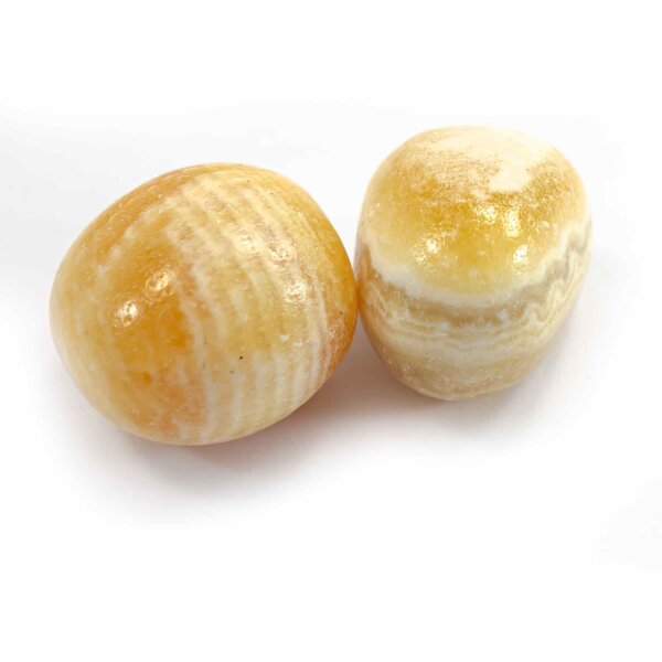 Calcit Gelb Afrika Trommelstein 25-50mm 1 Stein