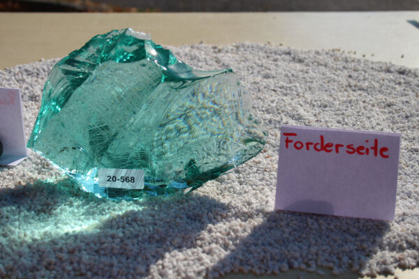 Glasbrocken Single Türkis  1,60kg