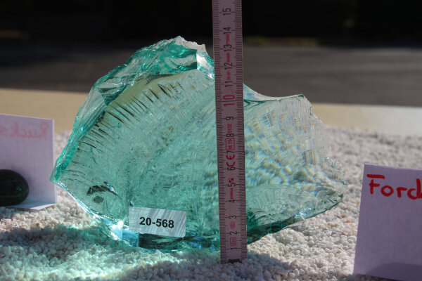 Glasbrocken Single Türkis  1,60kg