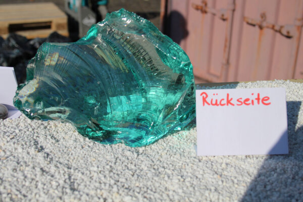 Glasbrocken Single Türkis  1,60kg