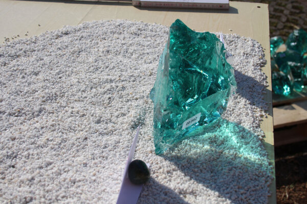 Glasbrocken Single Türkis  2,50kg