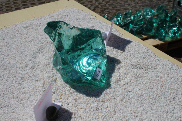 Glasbrocken Single Türkis  3kg