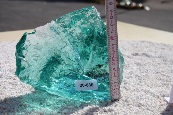 Glasbrocken Single Türkis  2kg