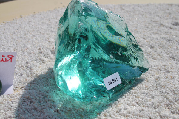 Glasbrocken Single Türkis  2kg