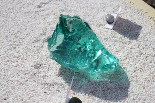 Glasbrocken Single Türkis  2kg
