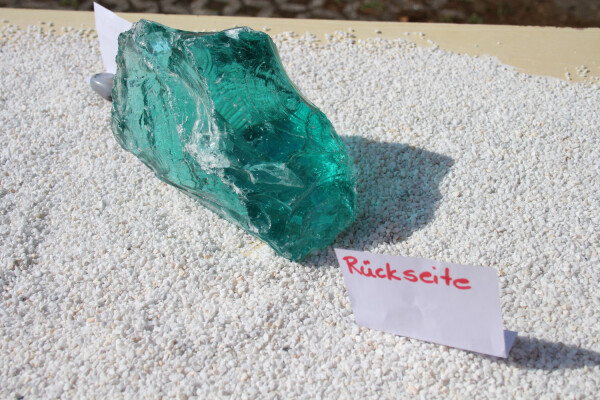 Glasbrocken Single Türkis  2,70kg