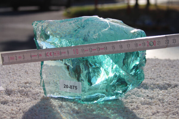 Glasbrocken Single Türkis  2kg