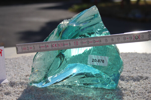 Glasbrocken Single Türkis  3kg