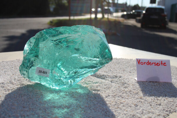 Glasbrocken Single Türkis  3,20kg