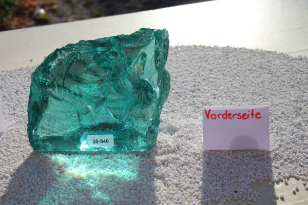 Glasbrocken Single Türkis 3,30kg