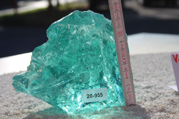 Glasbrocken Single Türkis 2,10kg