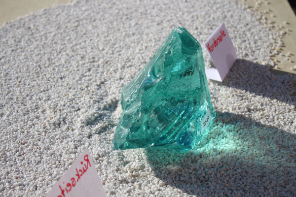 Glasbrocken Single Türkis 2,10kg