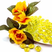 Glasnuggets Shine Goldgelb Irisierend 1kg (17-20mm)