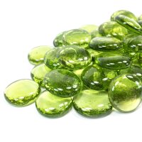 Glasnuggets Crystal Apfelgrün 200g (20-30mm)