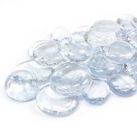 Glasnuggets Crystal Glasklar Bläulich 200g (30-35mm)