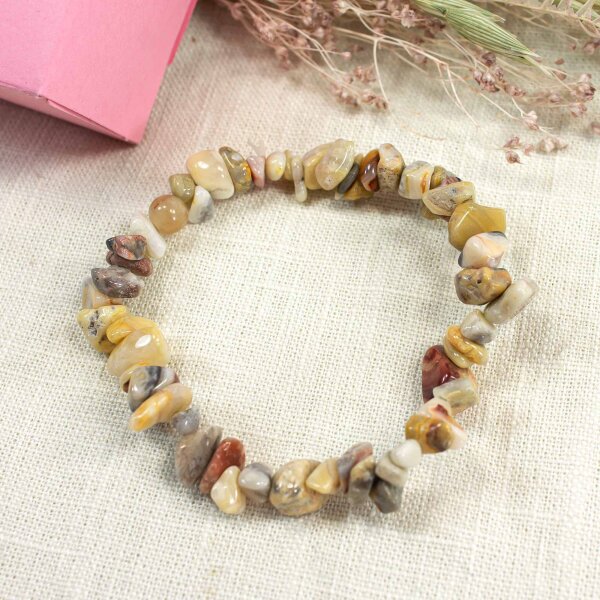 Adventskalender 24 tlg. Füllung Set 16 "1 Edelsteinarmband Crazy Lace Achat"