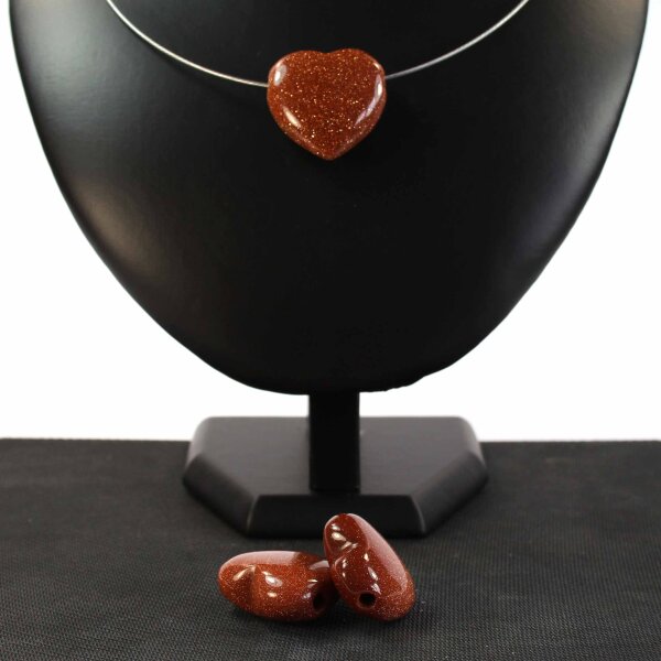 Goldfluss Herz Anhänger 29 mm