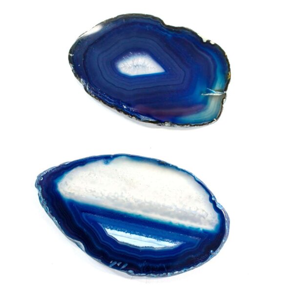 Achatscheibe Blau 6-8 cm
