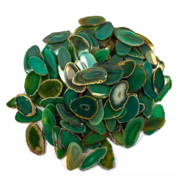 Achatscheibe Grün 2-4 cm