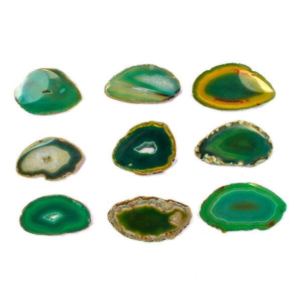 Achatscheibe Grün 2-4 cm