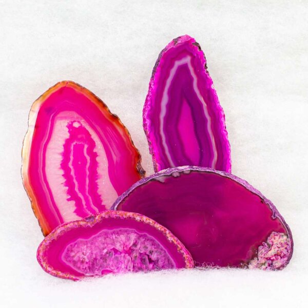 Achatscheibe Pink 8-10 cm