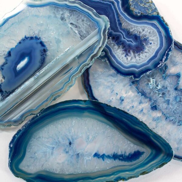 Achatscheibe Blau 8-10 cm