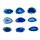 Achatscheibe Blau 8-10 cm