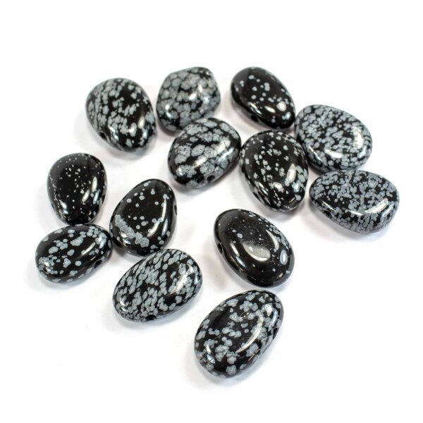 Schneeflocken-Obsidian Trommelstein Anhänger