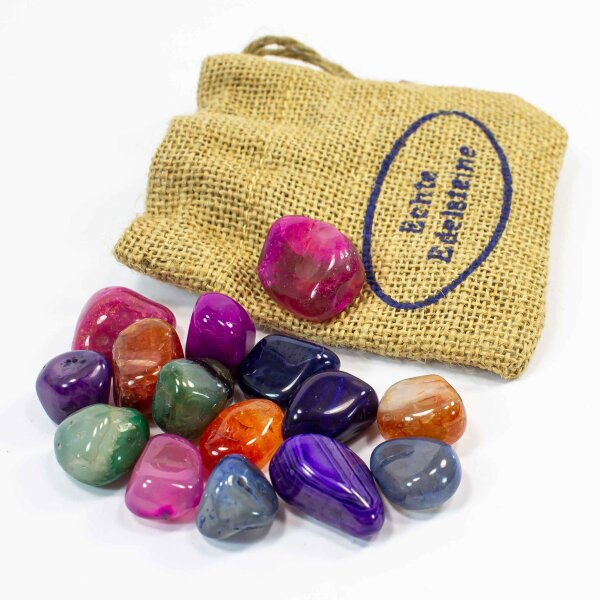 Schatzsucher Set - Piratenkinder Achat-Trommelsteine