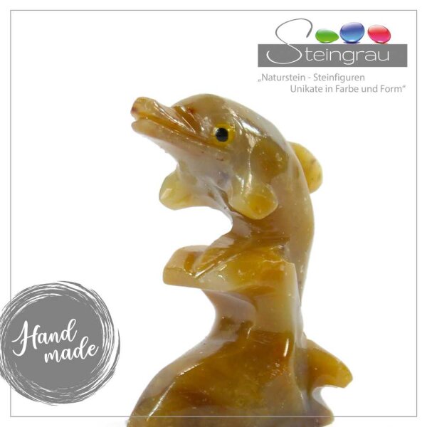 Steinfigur Delfin Flipper