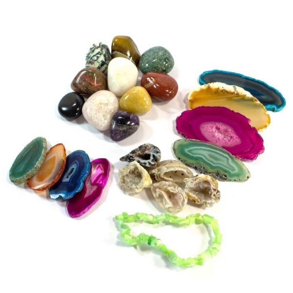 Adventskalender 24 tlg. Füllung Set 64 "Armband Katzenaugen Apfelgrün"