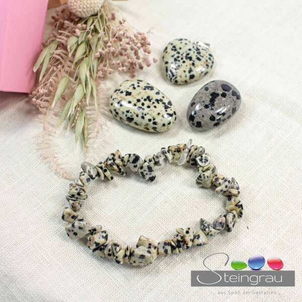 Dalmatinerstein - Splitter Armband
