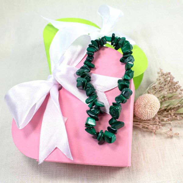 Malachit - Splitter Armband