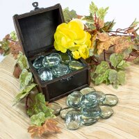 Glasnuggets Crystal Glasklar Grünlich 200g (30-35mm)