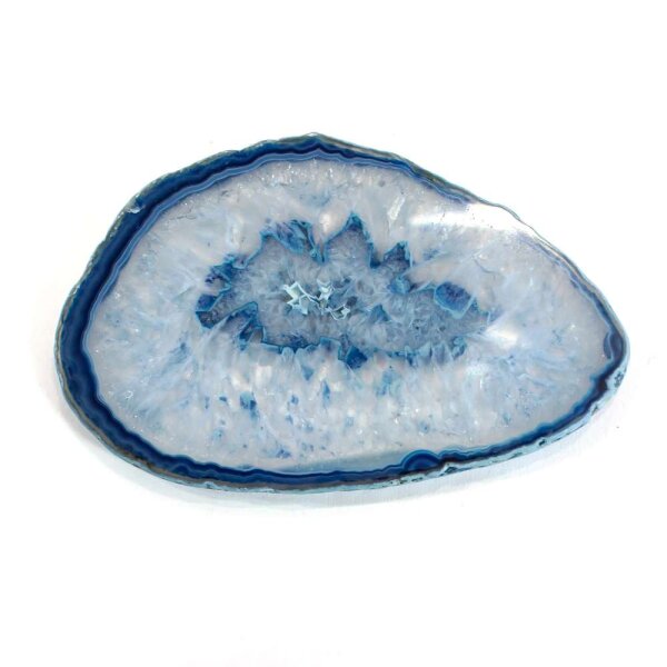 Achatscheibe Blau 10-12 cm