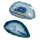 Achatscheibe Blau 8-10 cm gebohrt