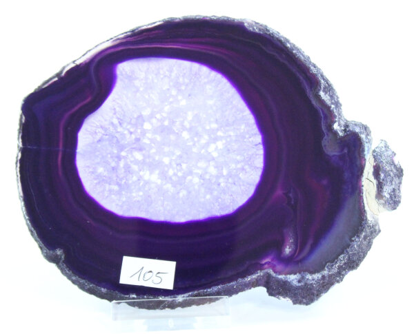 Achatscheibe   Single Lila ca. 13,7 cm - 166 g