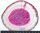  Achatscheibe Single Pink ca. 13,6 cm - 174 g