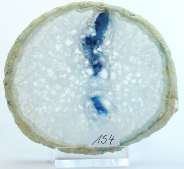  Achatscheibe Single Blau ca. 9,8cm - 80g