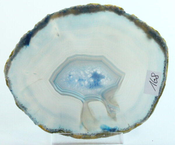  Achatscheibe Single Blau ca. 9,6cm - 77g